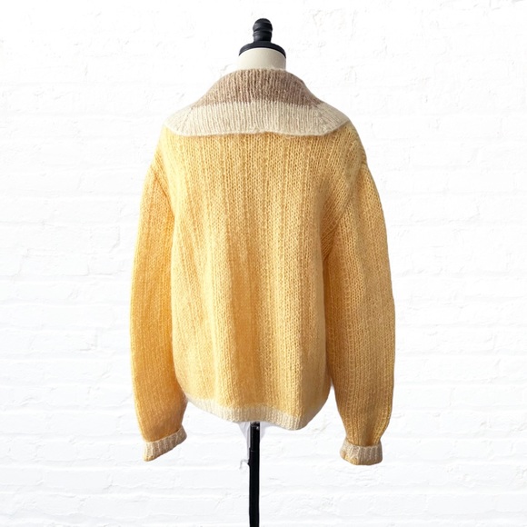 Handknit Fluffy Mohair Turtleneck Sweater | L/XL - Picture 4 of 8